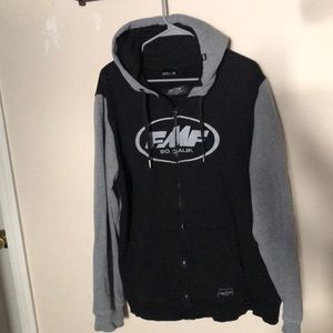 FMF XL Hoodie Grey and Black